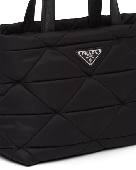 prada padded nylon tote bag|prada nylon waist bags.